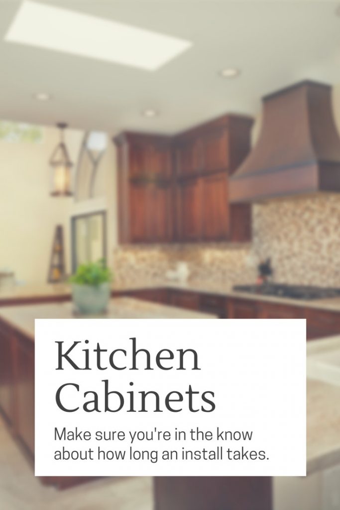 How long does it take to install new kitchen cabinets? - Eren Design ...